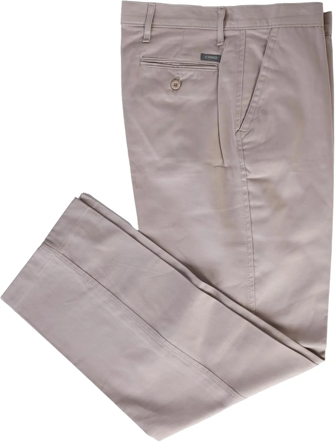 100% Cotton Regular Fit Men's Chino Pants Comfortable and Durable Work Pants, Ideal for Office or Casual Wear