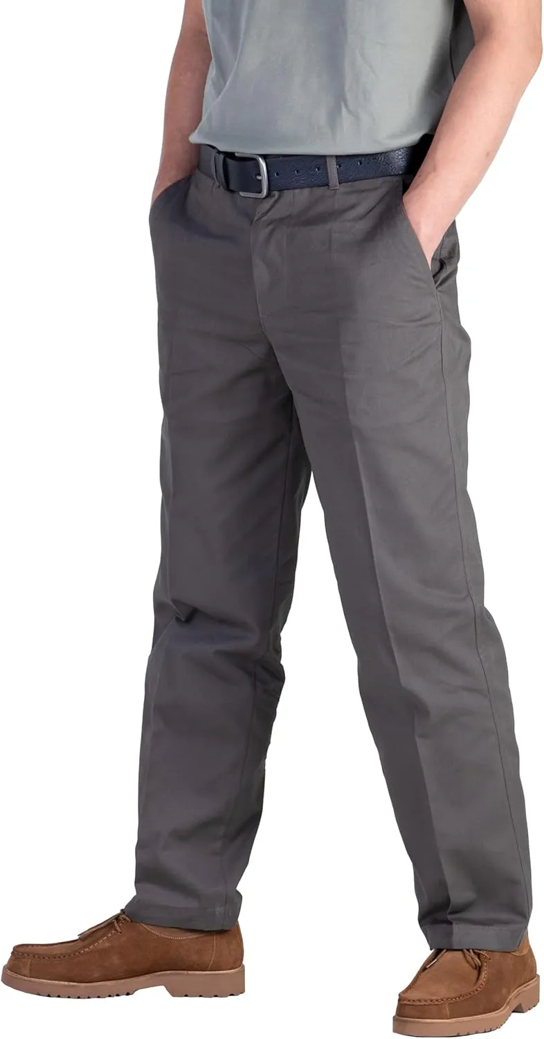 100% Cotton Regular Fit Men's Chino Pants Comfortable and Durable Work Pants, Ideal for Office or Casual Wear