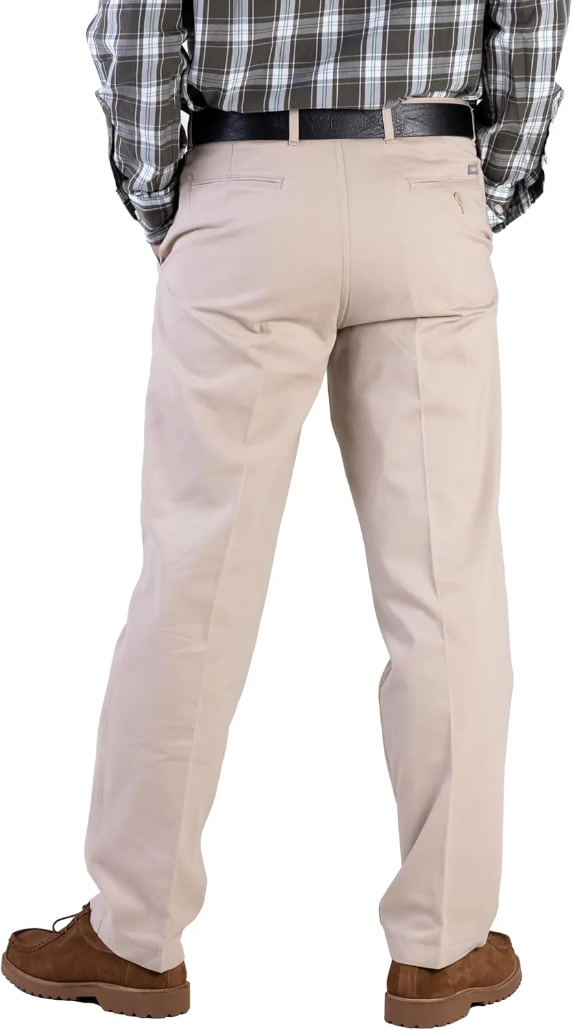 100% Cotton Regular Fit Men's Chino Pants Comfortable and Durable Work Pants, Ideal for Office or Casual Wear