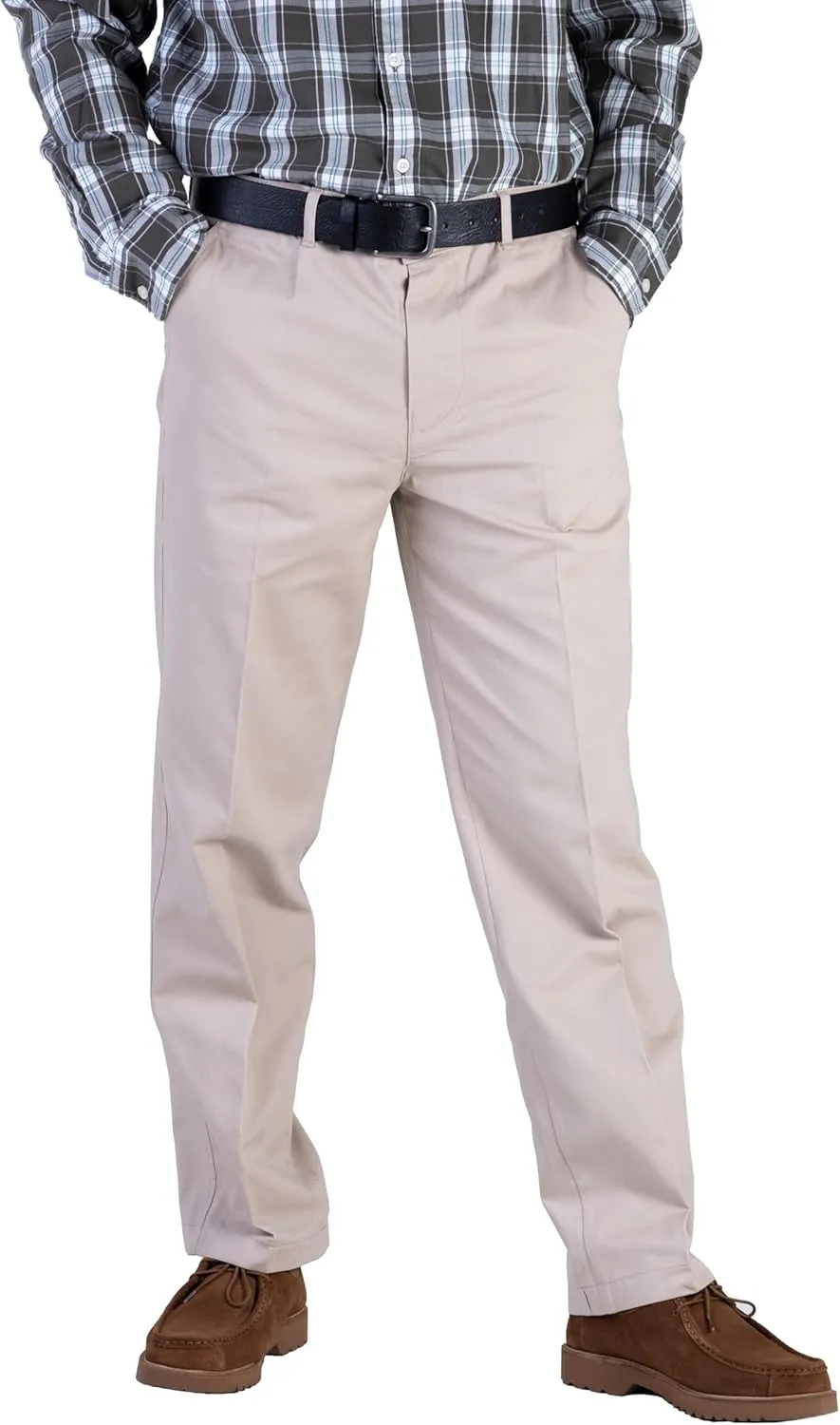 100% Cotton Regular Fit Men's Chino Pants Comfortable and Durable Work Pants, Ideal for Office or Casual Wear