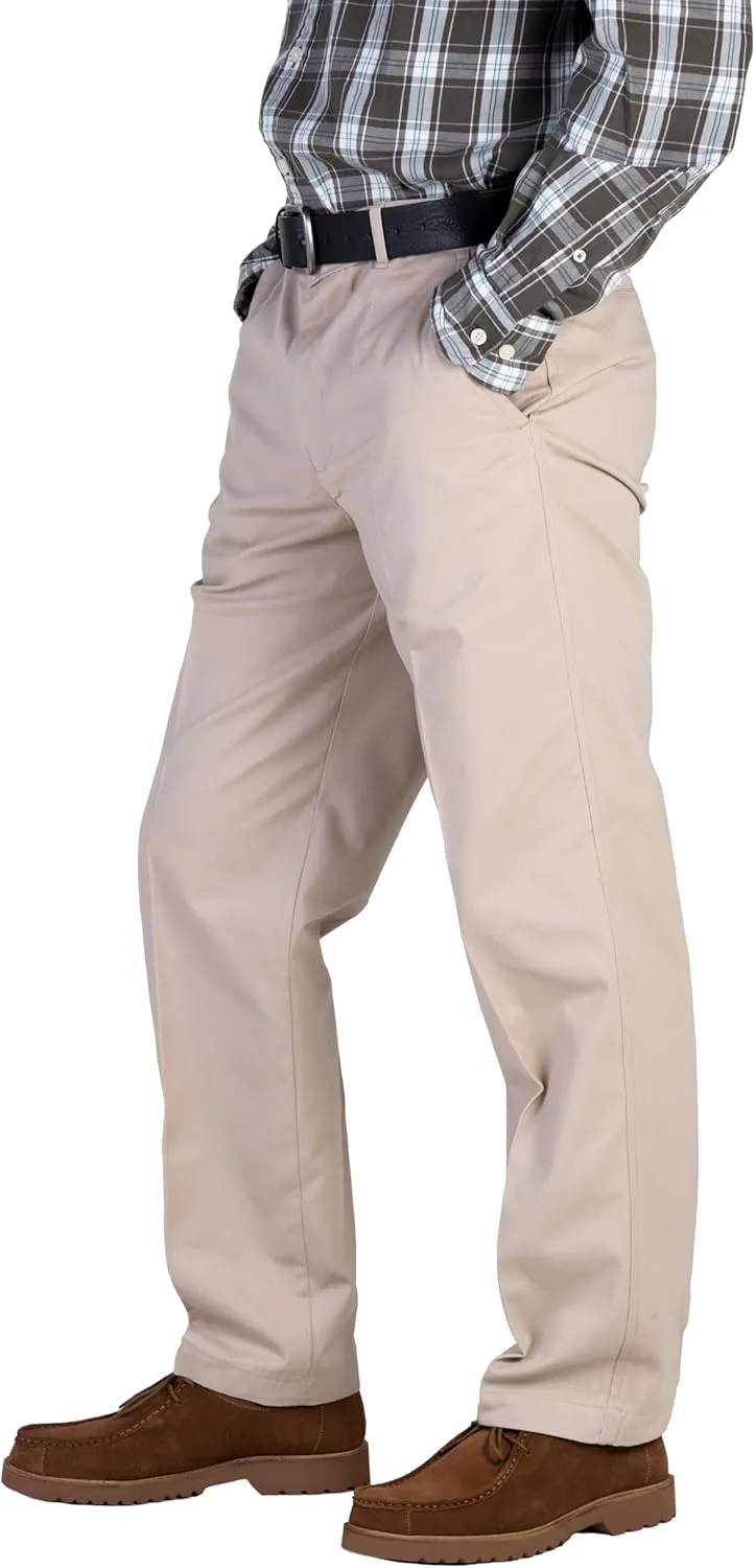 100% Cotton Regular Fit Men's Chino Pants Comfortable and Durable Work Pants, Ideal for Office or Casual Wear