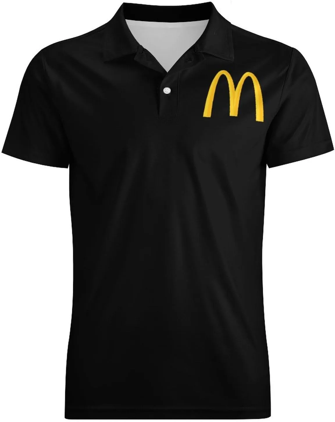 Men's Logo Polo T Shirt Short Sleeve T-Shirts for Men Teens Boys Round Neck Tshirt Merch Work Daily Clothes Uniform Tops
