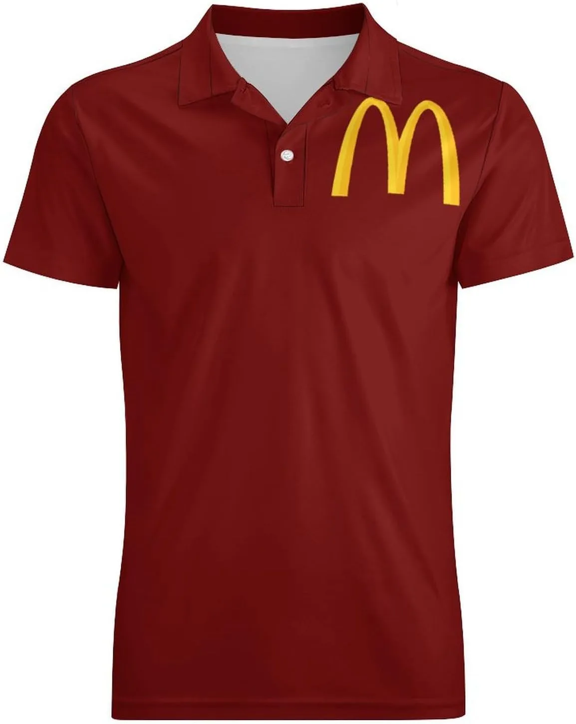 Men's Logo Polo T Shirt Short Sleeve T-Shirts for Men Teens Boys Round Neck Tshirt Merch Work Daily Clothes Uniform Tops