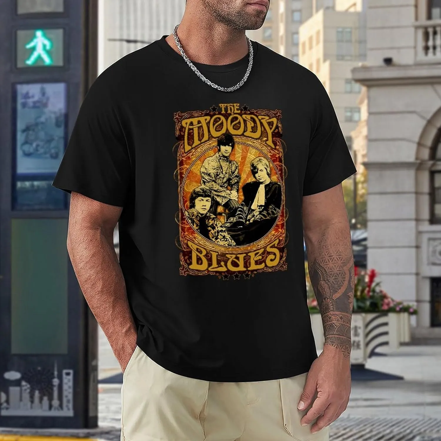 Mens T Shirt Cotton Graphic Crew Neck Short Sleeve Top Tee Fashion Shirts,Gift for Fan