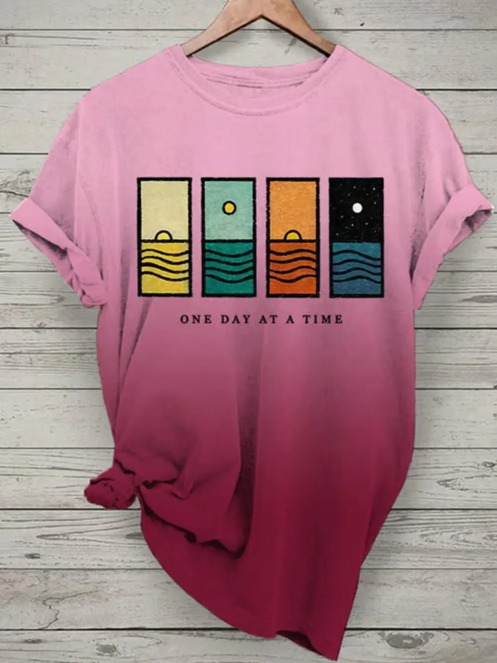 One Day at A Time Let Them Shirt for Women Mental Health Awareness Positive Tee