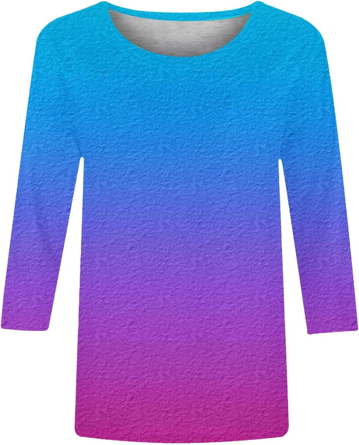 T Shirts for Women Summer Fall 3/4 Sleeve Boat Neck Loose Fit Long Tops T Shirt Women 2025 KQ