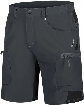 TACVASEN Men's Hiking Cargo Shorts 10" with Zipper Pockets Quick Dry Casual Stretch Golf Work Short Outdoor Summer