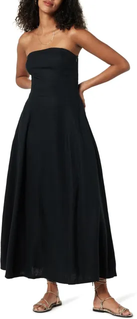 The Drop Women's Carlota Strapless Linen Maxi Dress