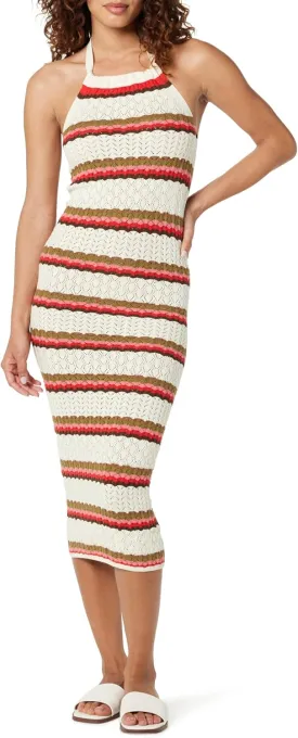 The Drop Women's Jayla Sleeveless Crochet Midi Dress