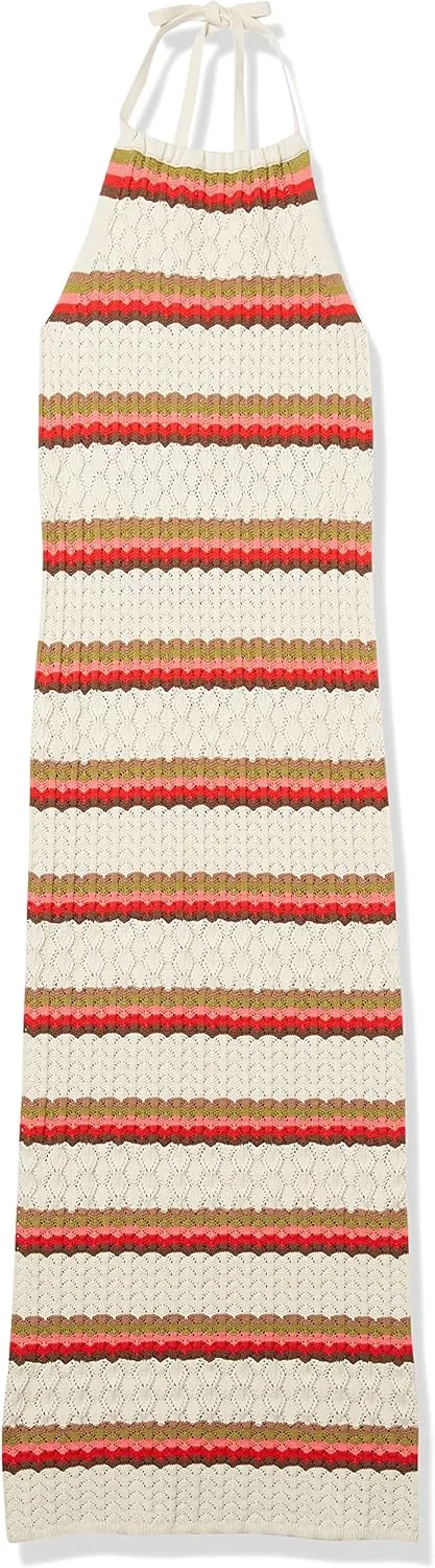 The Drop Women's Jayla Sleeveless Crochet Midi Dress